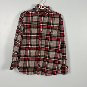 Cabincore Thick Red Head brand Flannel Shirt Mens sz Med Gorpcore workshirt